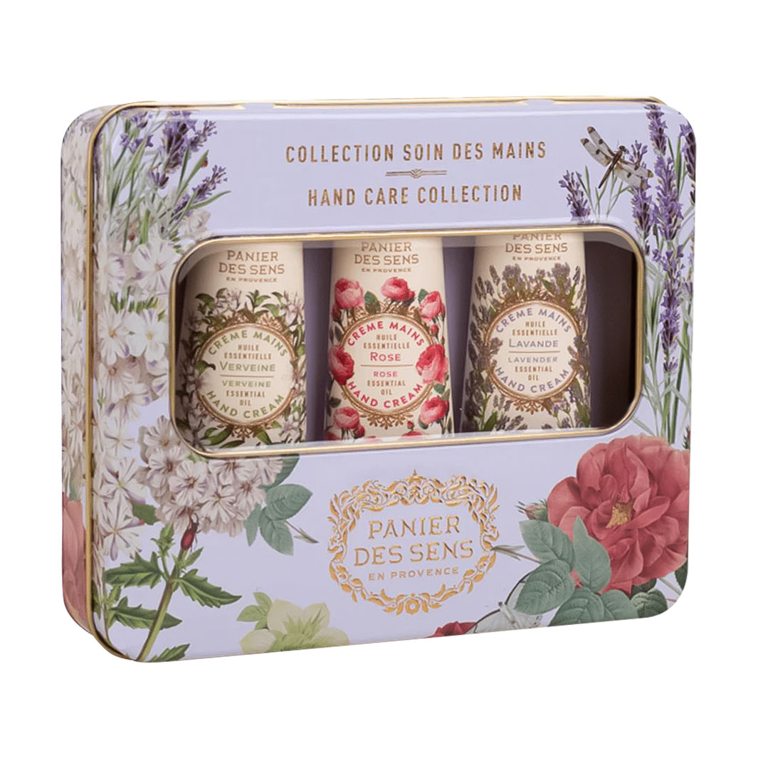 Набір кремів для догляду за руками Panier Des Sens Hand Care Collection En Provence (вербена, 30 мл + троянда, 30 мл + лаванда, 30 мл)